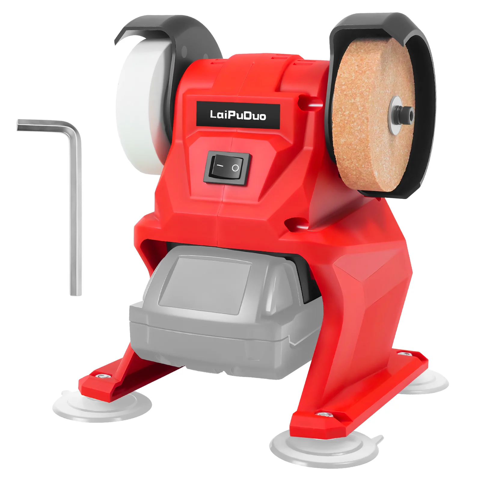 Cordless Bench Grinder 5500RPM Dual Wheel Grinder Metal Stone Knife Polishing Grinding Sharpening Tool For Milwaukee 18V Battery