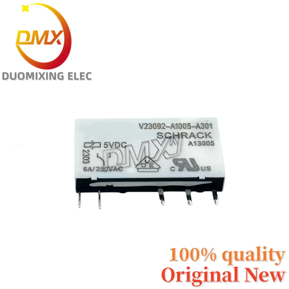 1-5PCS 100%New V23092-A1024-A301 A1012 A1005 24V 12V 5V 5PIN 6A ultra-thin relay Open and close 41F-1Z-C2-1