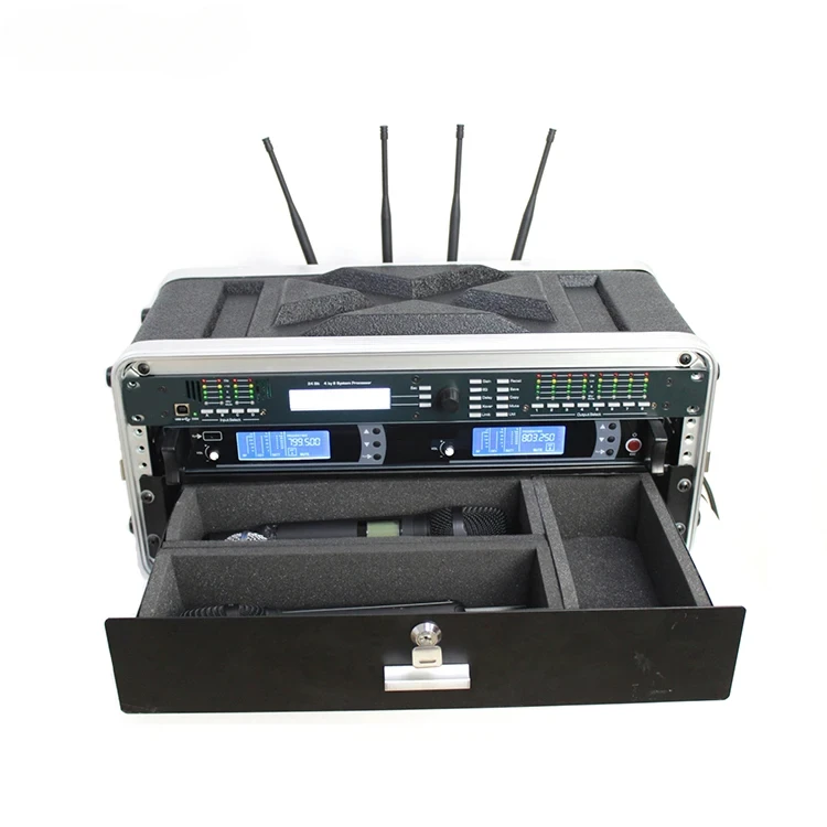 Professional microphone For 2U 3U 4U flight case for microphone power amplifier dj mixer digital processor