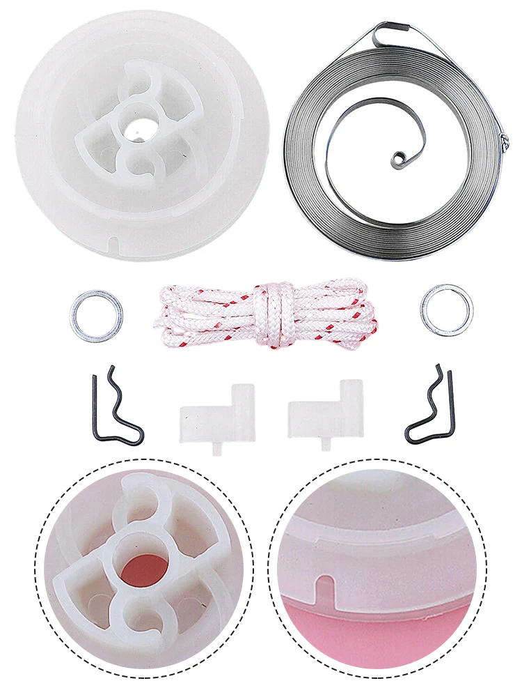 Recoil Starter Pulley Spring Rope Pawl Kit For Stihl FC55 FS55 FS45 FS46 FS38 String Trimmer Parts Garden Power Tool Accessories