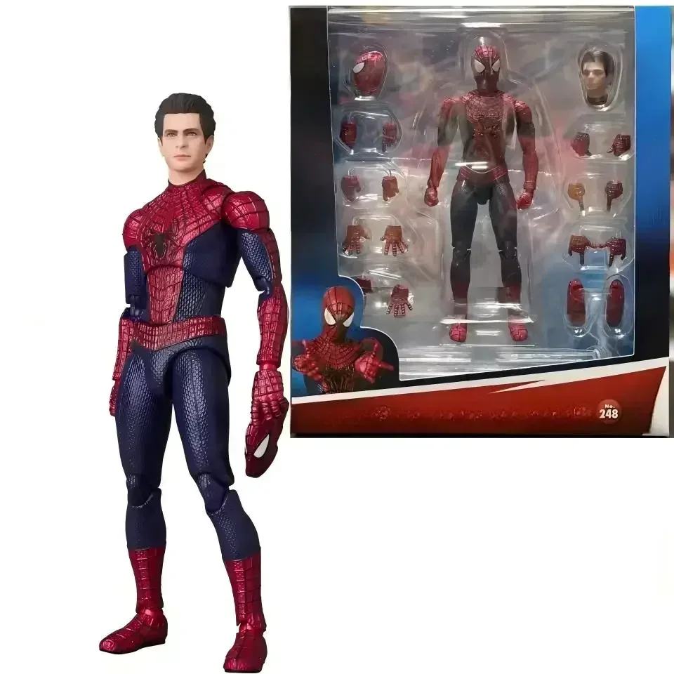 

In Stock New Medicom Toy Mafex No.248 TEH AMAZING SPIDER MAN Anime Action Finished Figure Model Toy Gifts for kids