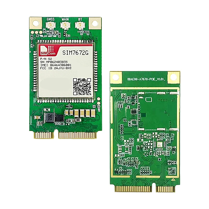 Simcom cat1 lteモジュール、SIM7672G-LNGV、pcie