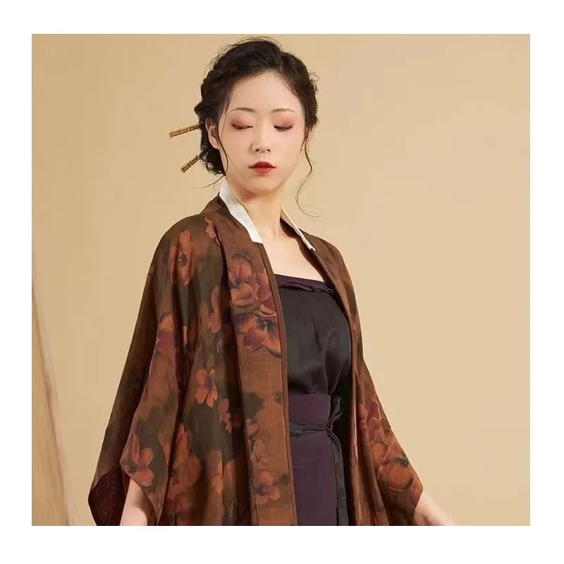 

Copper Gold-plated Restoration Song Dynasty Gold and Silverware Flower Tube Hairpin Hair Accessories Hairpin Retro Hanfu Versati