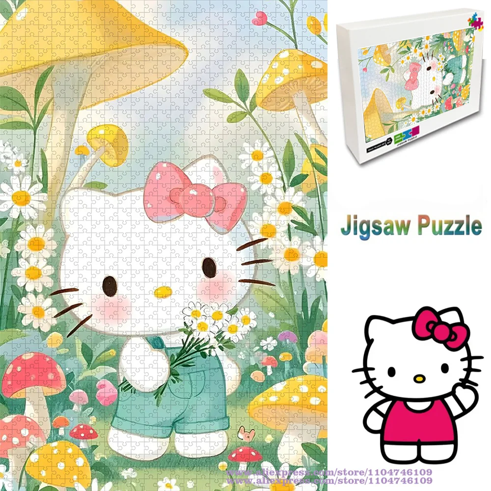 

Sanrio Hello Kitty Puzzle Jigsaw 108/200/300/500/1000/1500Pcs Intelligence Puzzles Creative Unique Gift Home Decoration