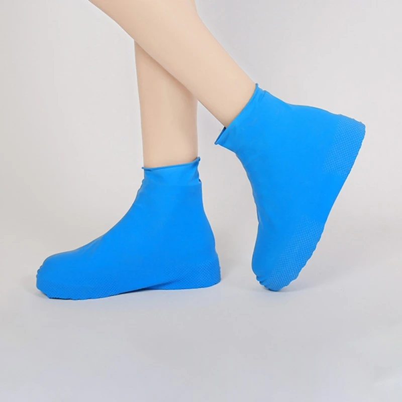 Silicone Shoe Protectors Waterproof,Rain Galoshes Boot for Outdoor Travel Activities Dropship
