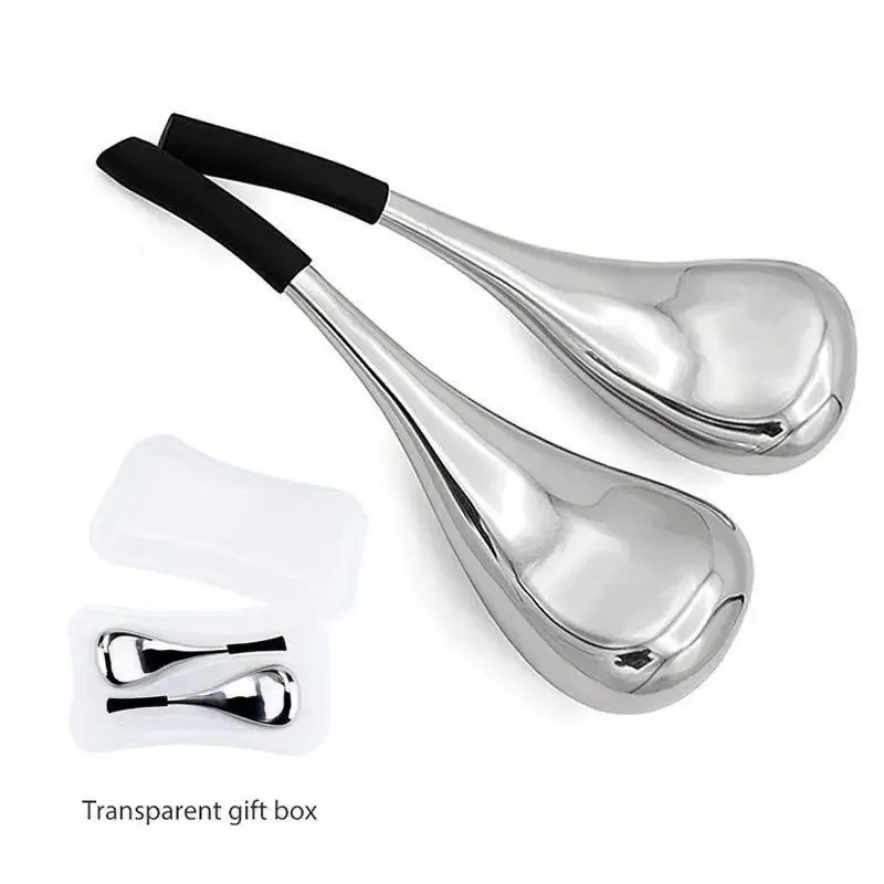 Stainless Steel Ice Massage Spoon for Face And Eye Area - Physical Cold Compress De-Puffing Soothing Skin Pore Minimizing Tool