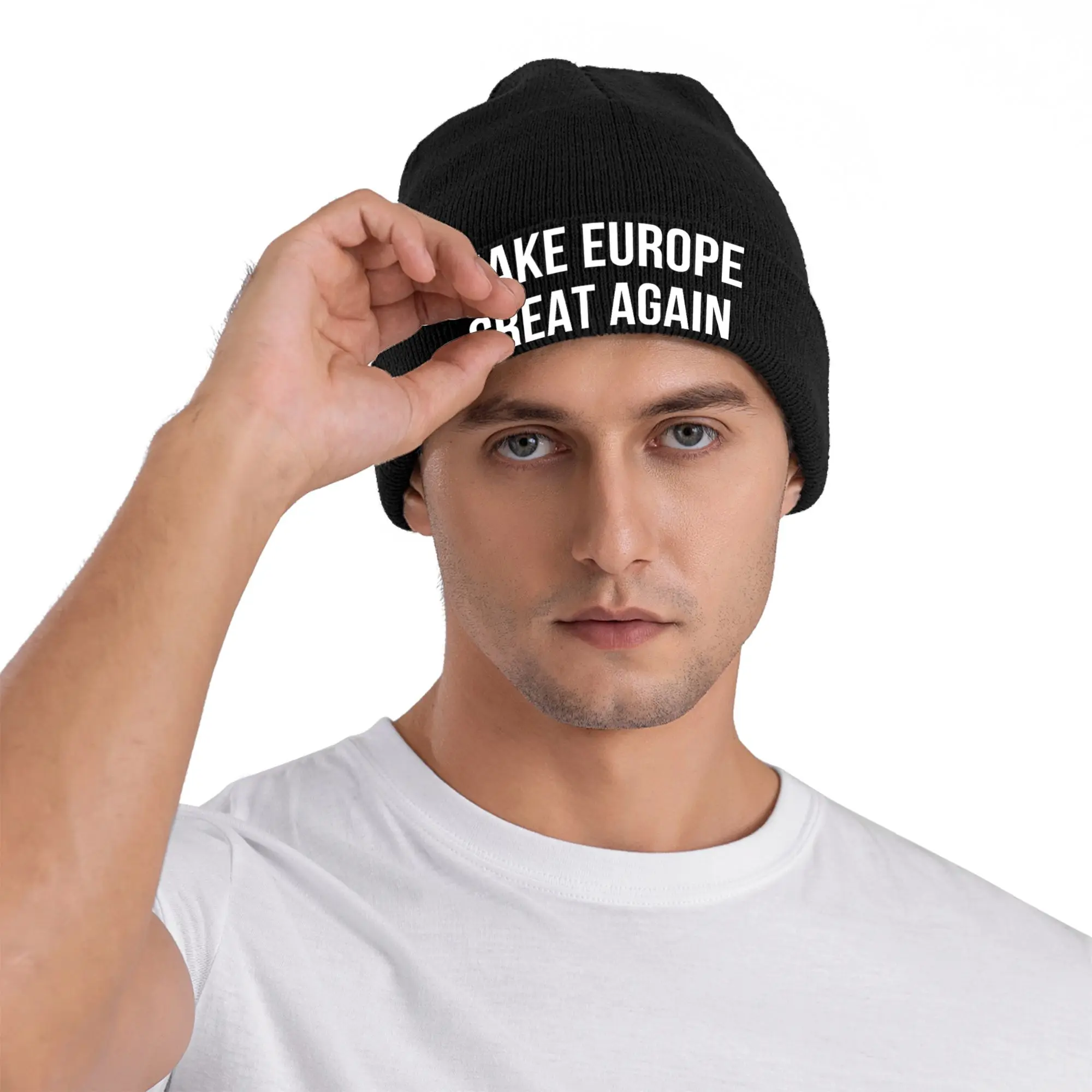 Make Europe Great Again  Knitted Hat for Women Men Beanies Autumn Winter Hat  Warm Caps