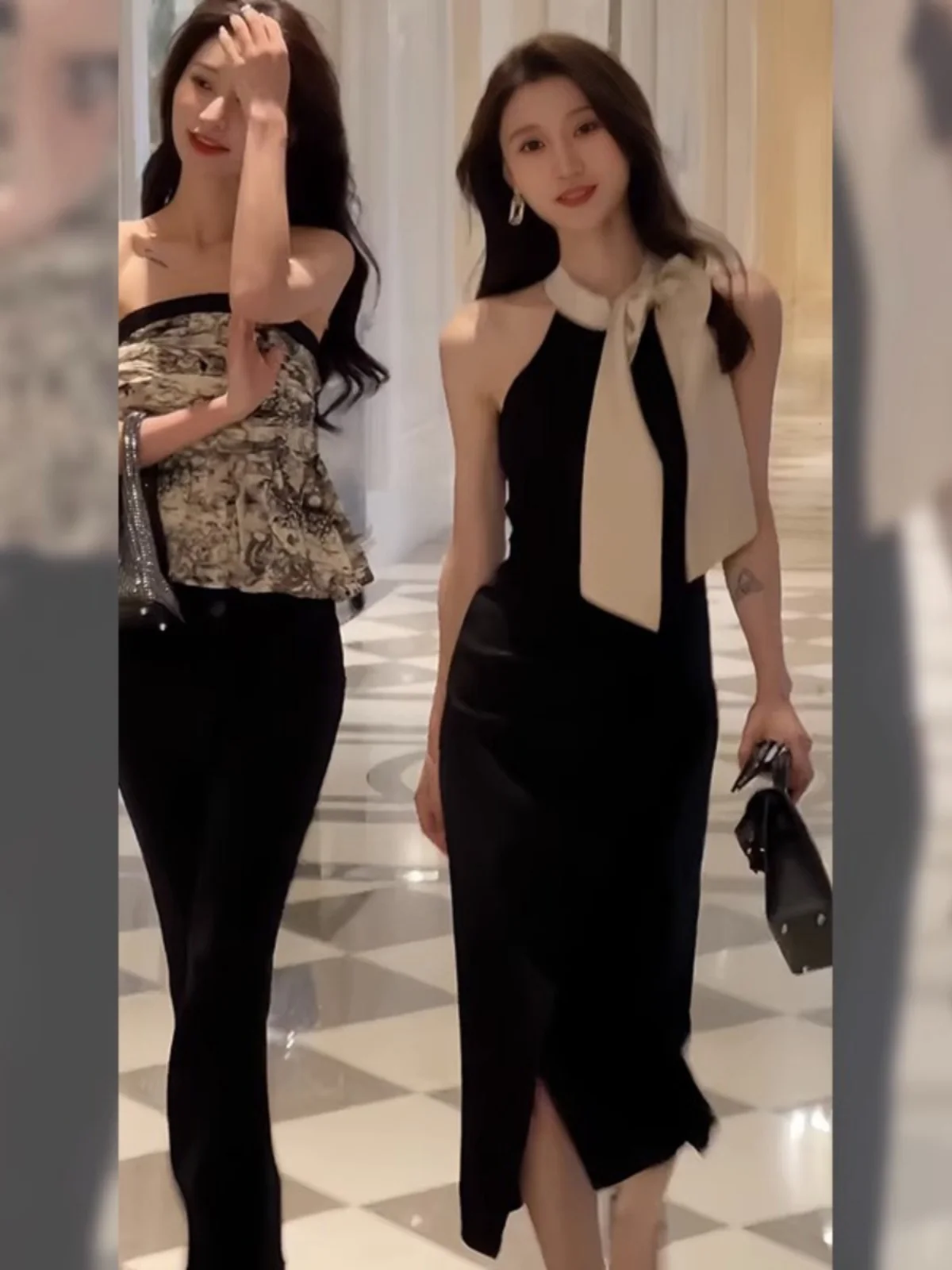 

Длинное черное вечернее платье с открытыми плечами и завышенной талией, облегающее, для свадьбы и дня рождения, от Misianna, однотонное