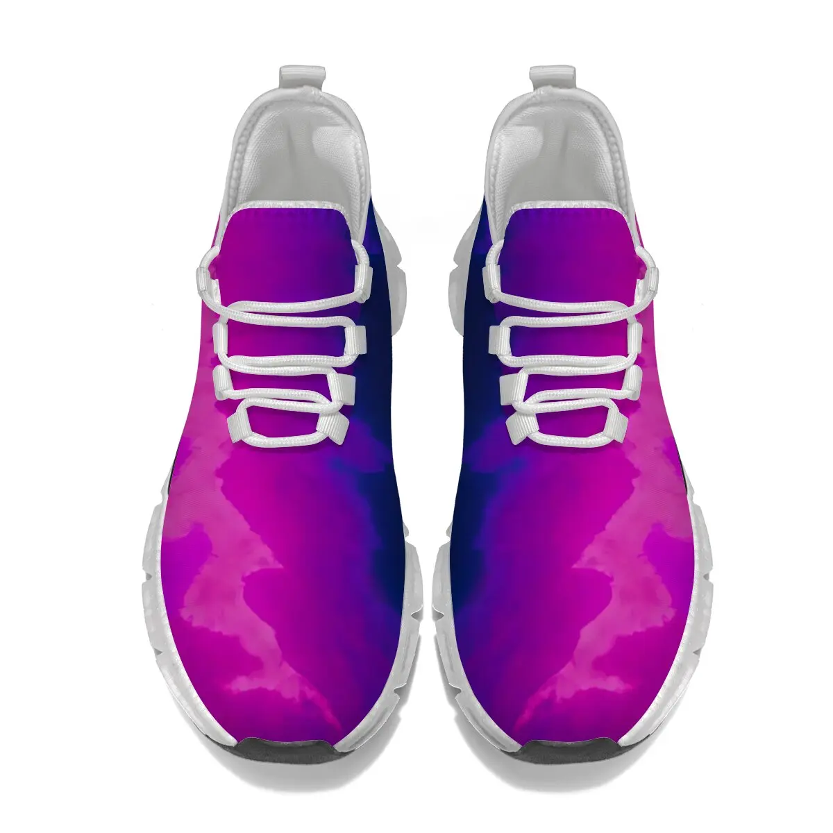 أحذية رجالية مخصصة للنساء باللون الوردي والأرجواني والألوان المائية صورة ظلية أحذية رياضية للرجال أحذية تنس Zapatos Altos Hombre