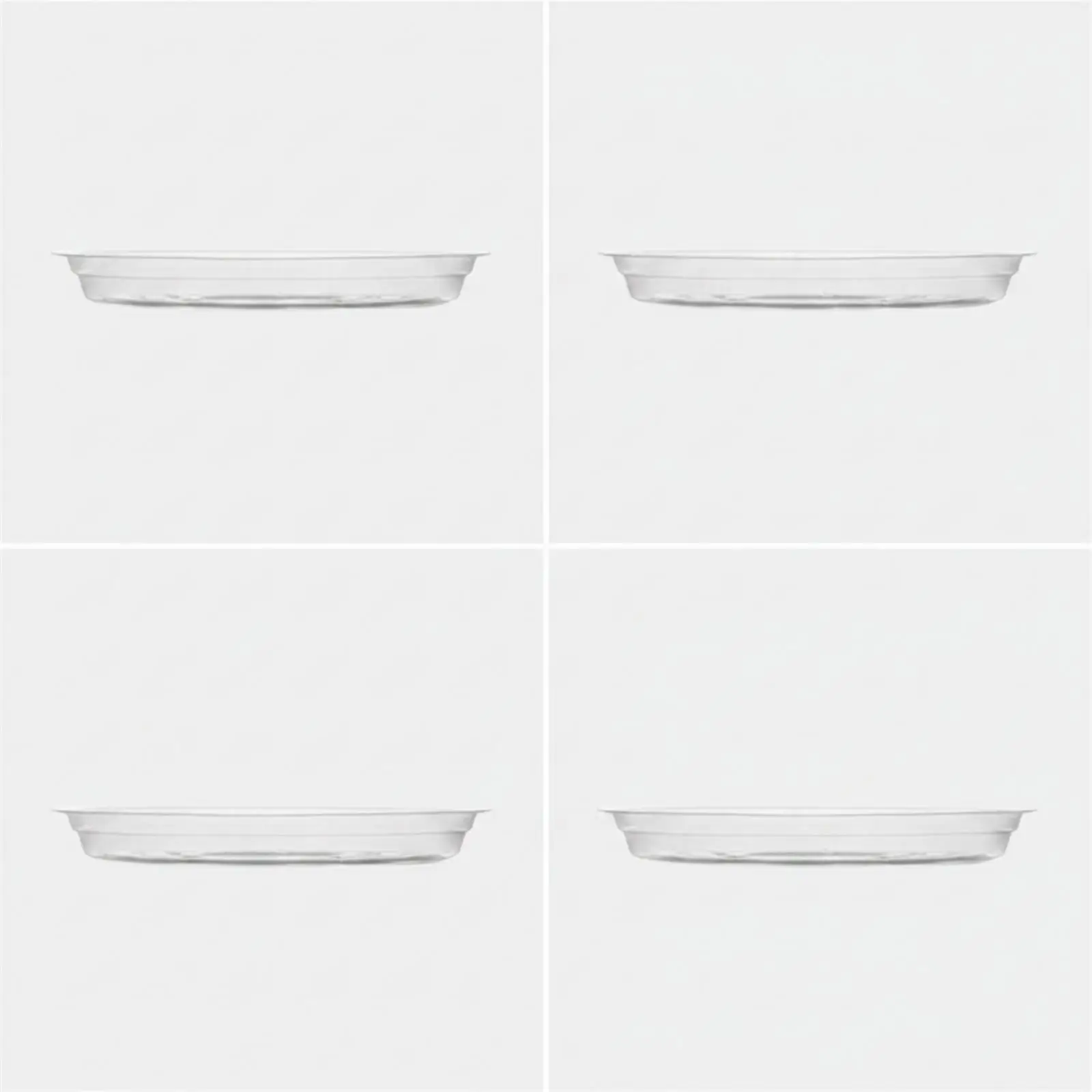 Industrial Tray Clear PET Plant Saucer Round Flower Pot Drip Tray for Indoor Plants Water Catcher