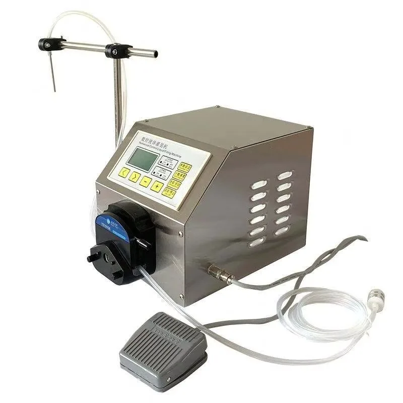 Полуавтоматический высокоскоростной электрический насос для розлива жидкостей, машина для наполнения жидкостью, клей с большим расходом, настольная машина для наполнения