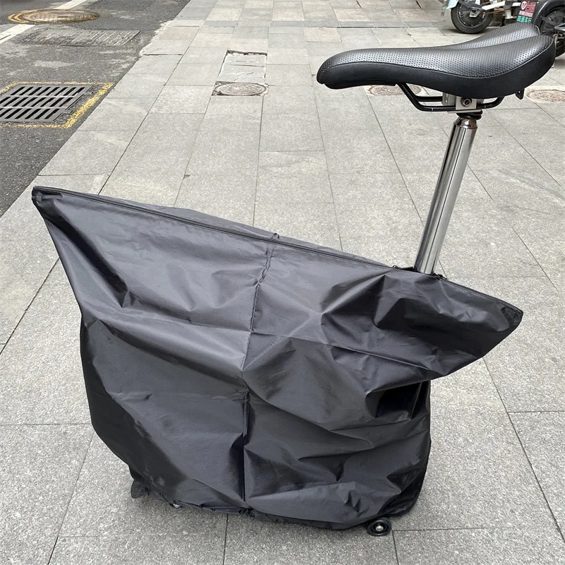 

Small Cloth Bicycle Bag Subway High-speed Rail Security Bag Applicable Brompton Uk Folding Car Dustproof Water Cover Bag