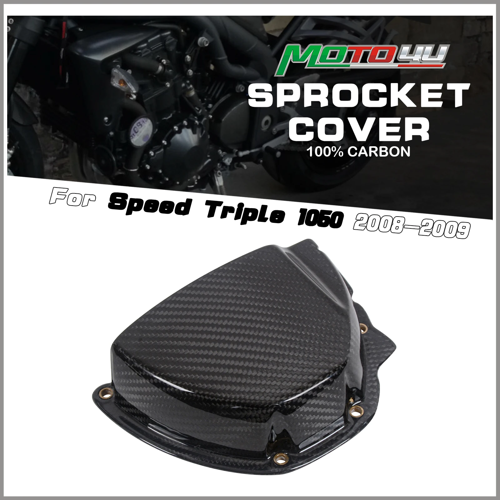 

Для мотоциклов Triumph Speed Triple 1050, Sprint ST, GT, Tiger 1050: 100% карбоновая крышка звездочки, обтекатель