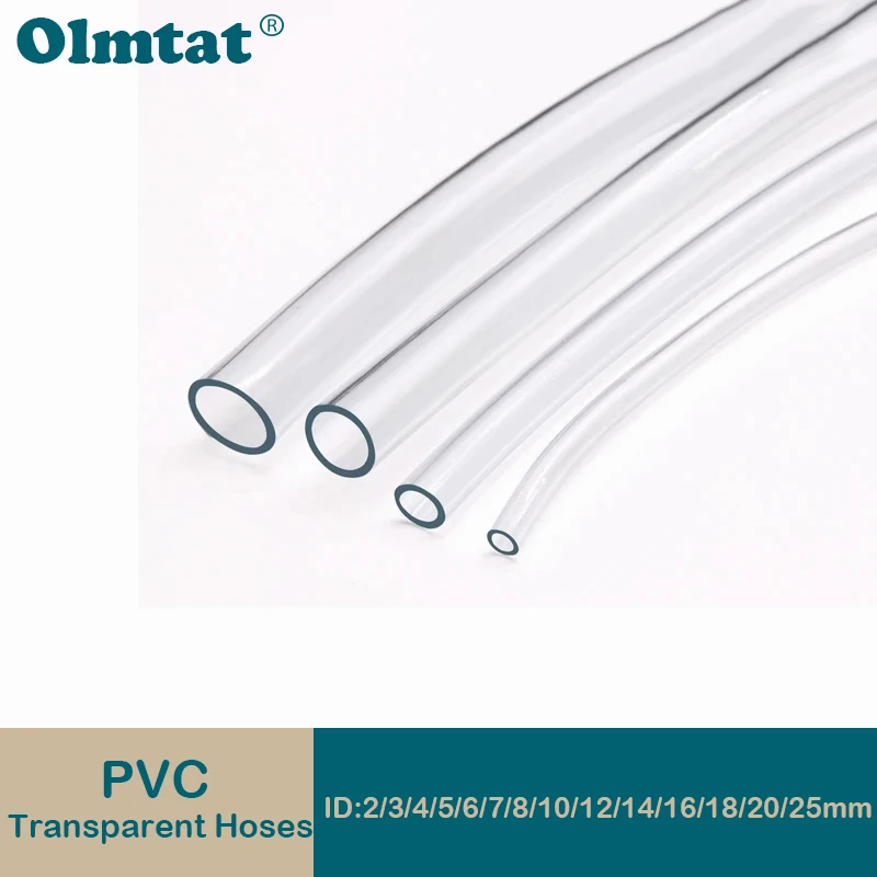 1M/3M Transparent PVC Plastic Hoses High Quality Water Pump Tube 2 3 4 5 6 8 10 12 14 16 18 20 25mm Inner Diameter