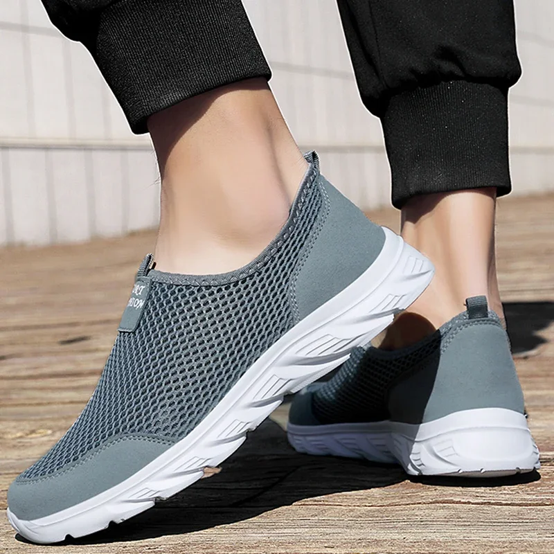 YRZL, zapatos deportivos informales de verano para hombre, zapatillas ligeras de malla transpirable, zapatos para correr de alta calidad, calzado cómodo para hombre