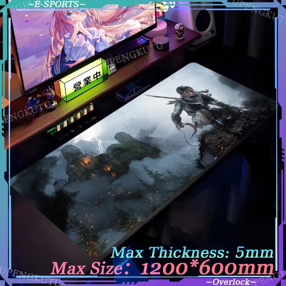 1200X600MM Game accessories Mouse Pink art Pad Oversized Gaming Mouse T_tomb_Raider DIY gaming computer Desktop protective pad