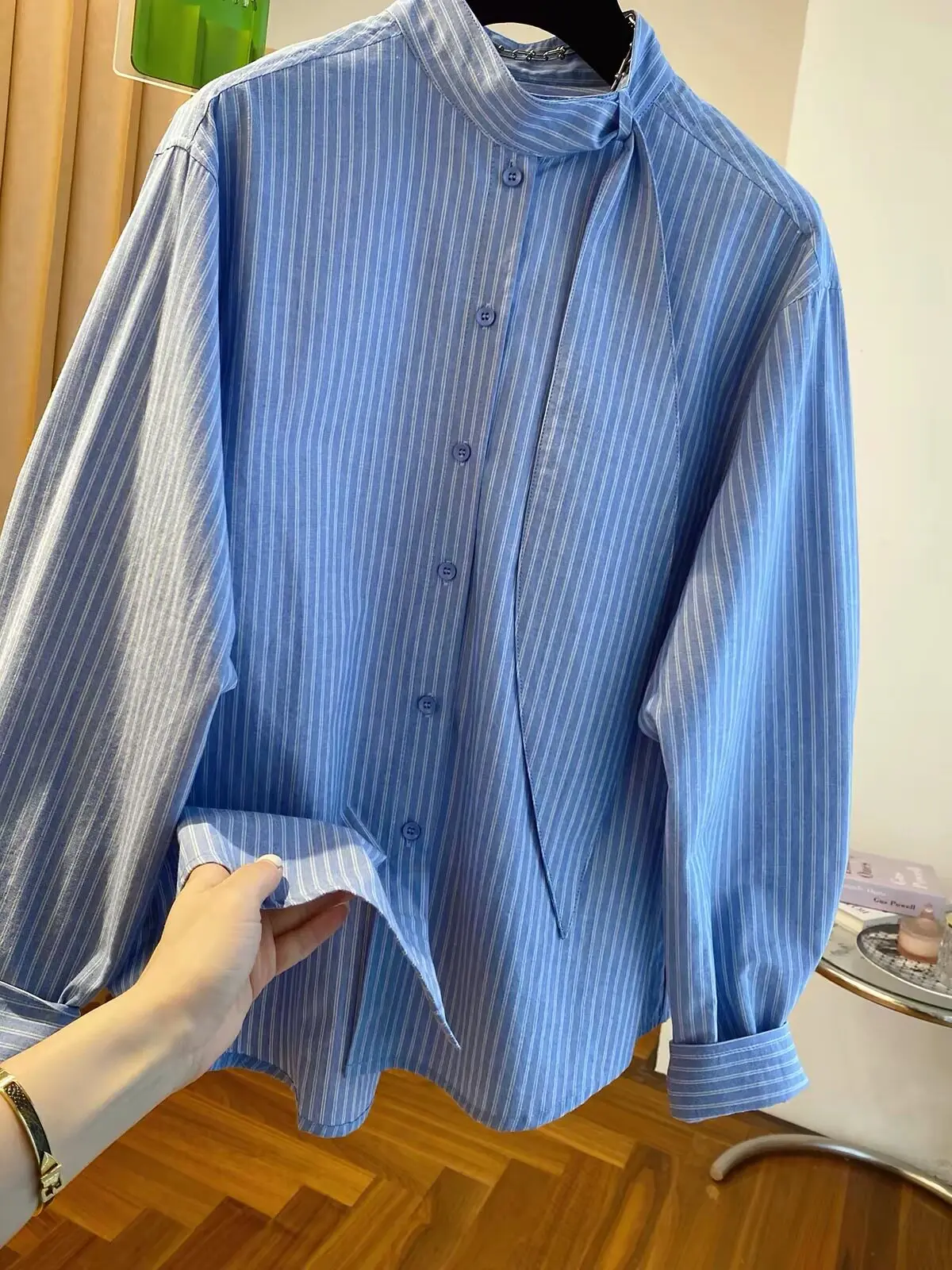 Spring Autumn Long Sleeve Shirt T-Shirt Stripes Unisex Loose Fit UV Protection Fashionable Sun Protection Clothing