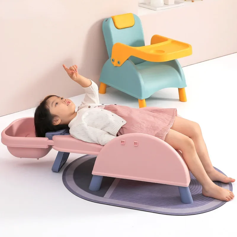 Silla alta plegable Convertible para bebé, sofá de salón multiusos, asiento de comedor y baño para niños, diseño cómodo para el hogar