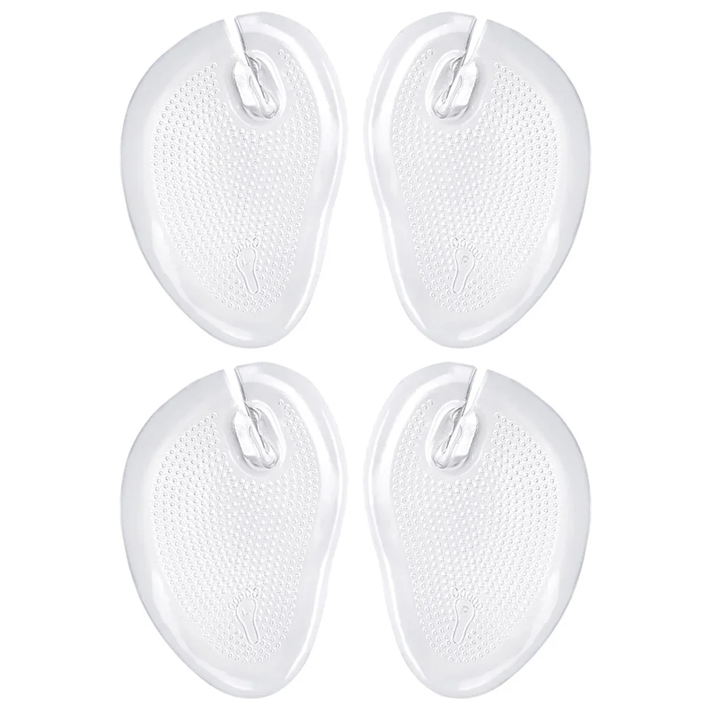 

4 Pcs S als Insoles Comfort Healthy Material Non Slip Invisible Cushions Metatarsal Forefoot Pads Reusable Washable Toe Inserts