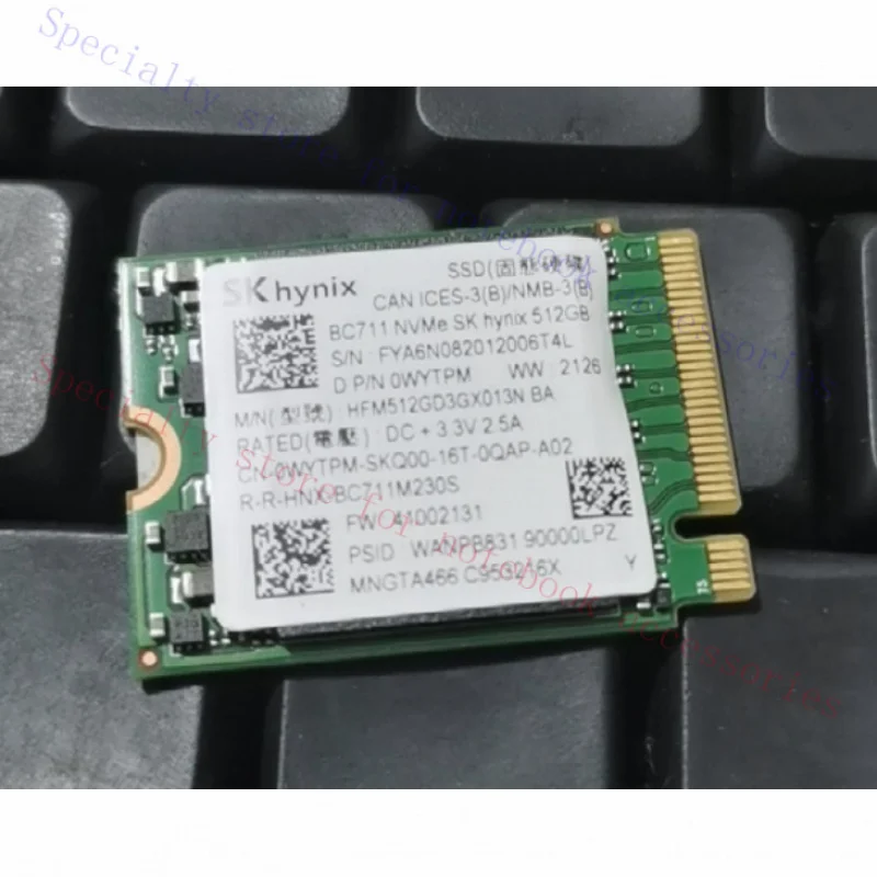 

R+ FOR SK hynix BC 711 512GB SSD NVMe PCIe3.0x4 M.2 2230 Solid State Drive