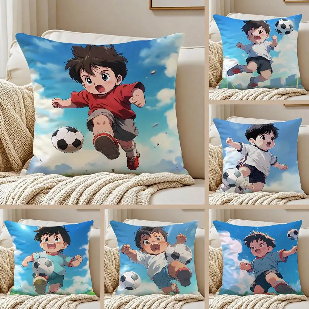

Football Pillow Case Sofa and Living Room Decorative Cushion Covers Dust-proof and Mite-proof Invisible Zipper