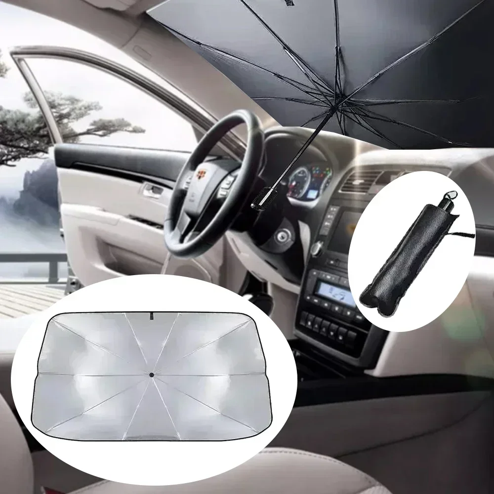 Car Sunshade Umbrella Car Sun Shade Protector Parasol Summer Interior Windshield Protection Accessories For Auto Shading