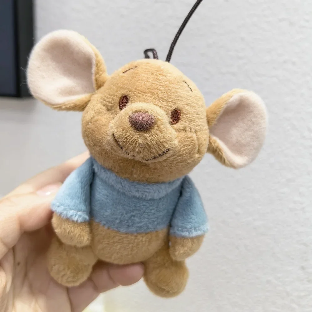 10cm Cartoon Roo Mouse Plush Toy Japanese Style Mouse Doll Bag Pendant Stuffed Animal Movie Figure Plushies Birthday Gifts Girl