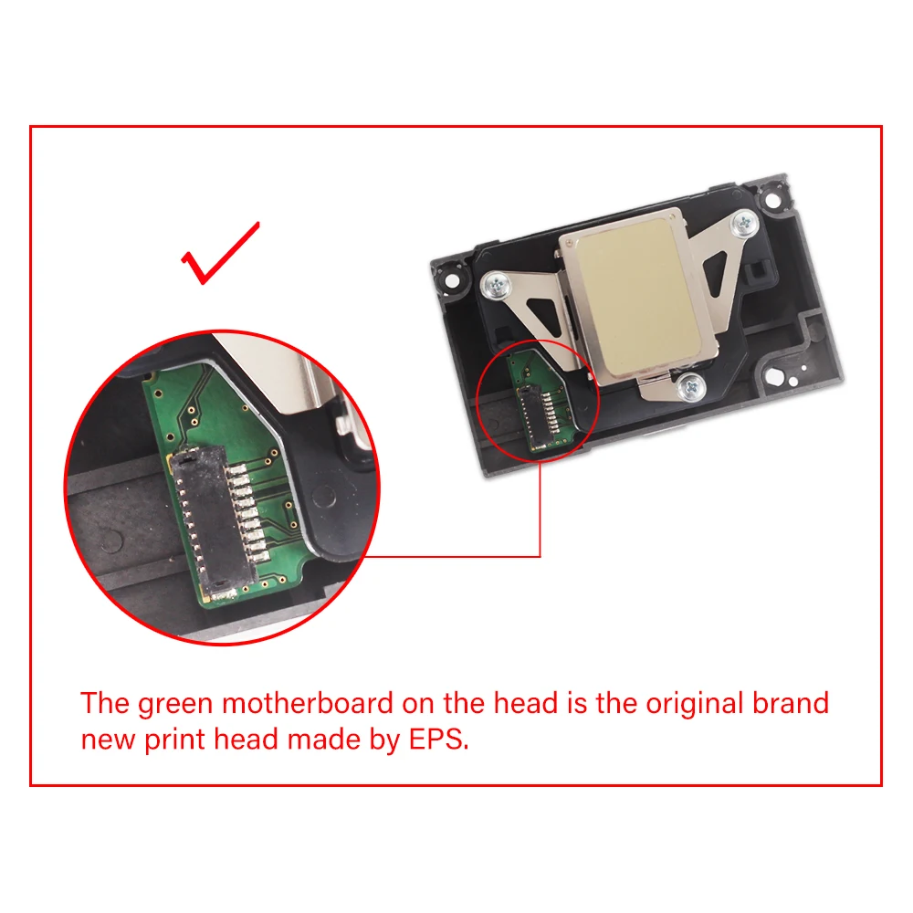100% new original L1800 print head, For Epson R1390 UV DTF DTG printer printhead nozzle, green version motherboard