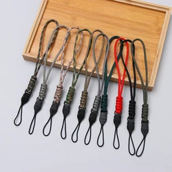 Paracord Keychain Lanyard High Strength Parachute Cord Survival Backpack Keychain Flashlight Camera Anti-lost Hanging Rope