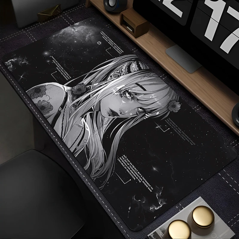 

Size Mouse Pad Gaming Cute Mousepad Rubber Mouse Mat Gamer Popular Gray Desk Mat Mechanical Keyboard Pads Anime Girls Mousepads