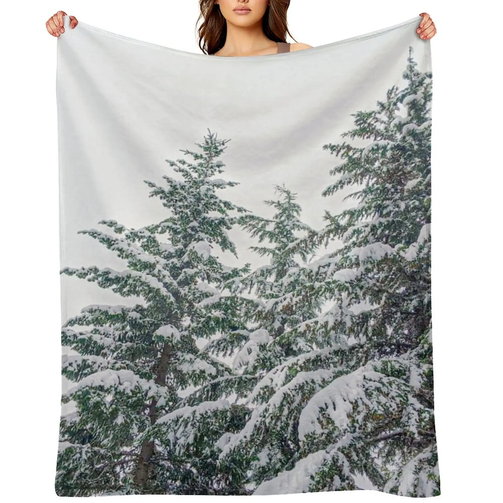 

Winter in the Forest Throw Blanket Luxury St decorative Summer Beddings Soft Plaid Blankets
