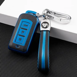 Für Mitsubishi Pajero 3 Outlander III 2013-2019 ASX 2020 TPU Leahter Auto Smart Key Fall Abdeckung Shell Halter protector Keychain