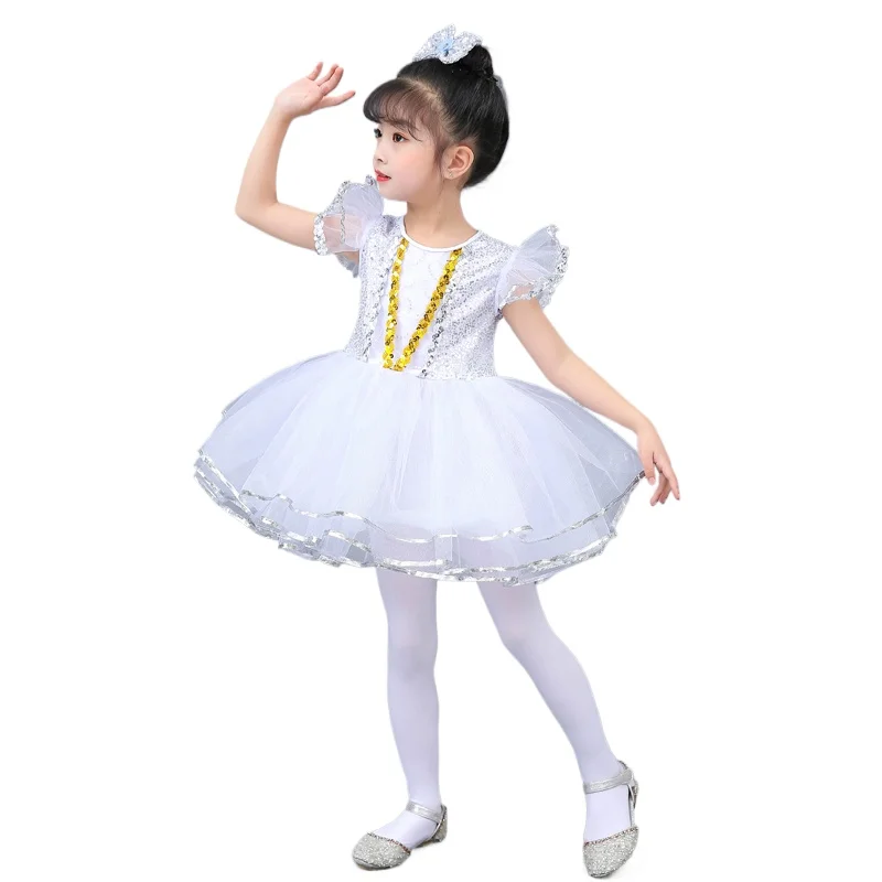 

Children's Dress Girls Sequined Ballet Dress Performance Costume ballet tutu dance costume party dresses ballet outfit for girls