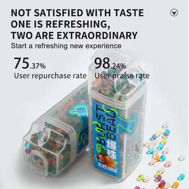 1000PCS Cool Menthol Burst Beads, Tobacco Free Fragrance Capsules, Refreshing Beads as Daily Habit Substitute for Oral Use