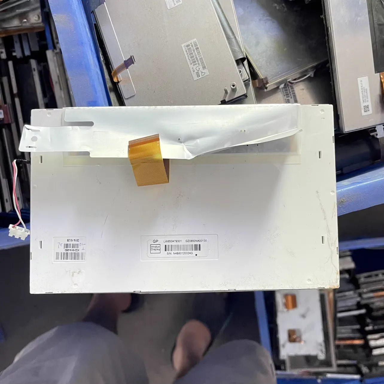 

90% new disassembled screen LW850AT9301 in stock