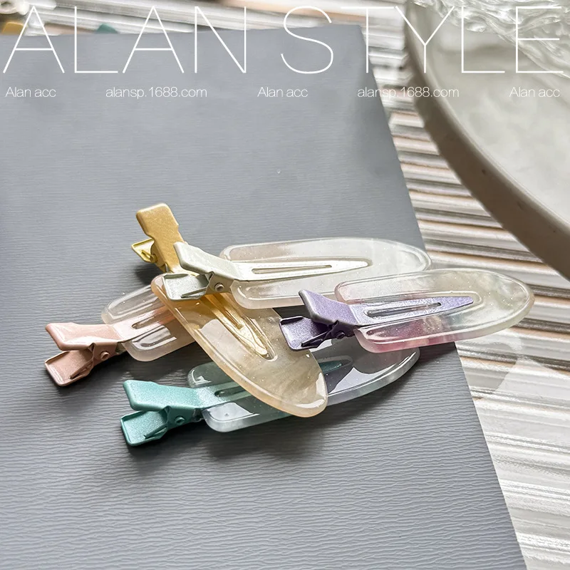 

Милая и стильная бесшовная заколка для волос, женская летняя простая боковая заколка в корейском стиле, заколка-уточка для челки, украшение для волос.