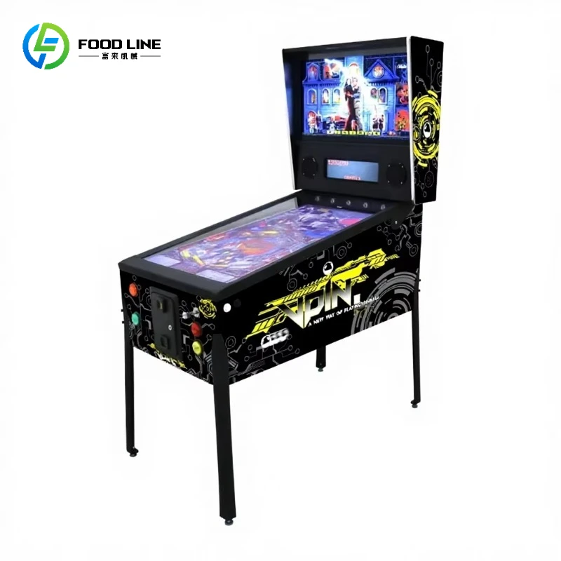2026 Hot Sale Full Force Feedback Virtual Pinball Machine with Flashing Lights Nudging Solenoids Shaker Motor Customized