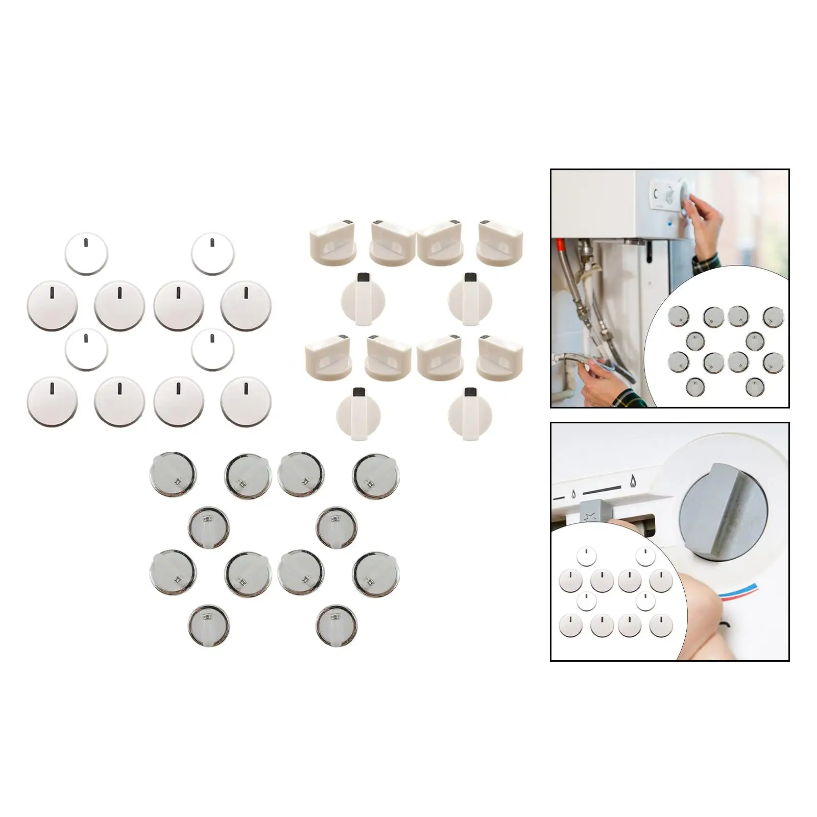 12x Waterheater Knobs Multiuse Stable Performance Practical Lightweight Sturdy