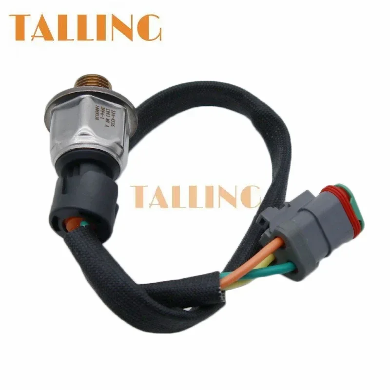 224-4536 Fuel Rail Pressure Sensor For Caterpillar CAT C7 C9 3126 C15 MXS BXS NXS New 2244536 194-6726 3PP6-1 Car Accessories