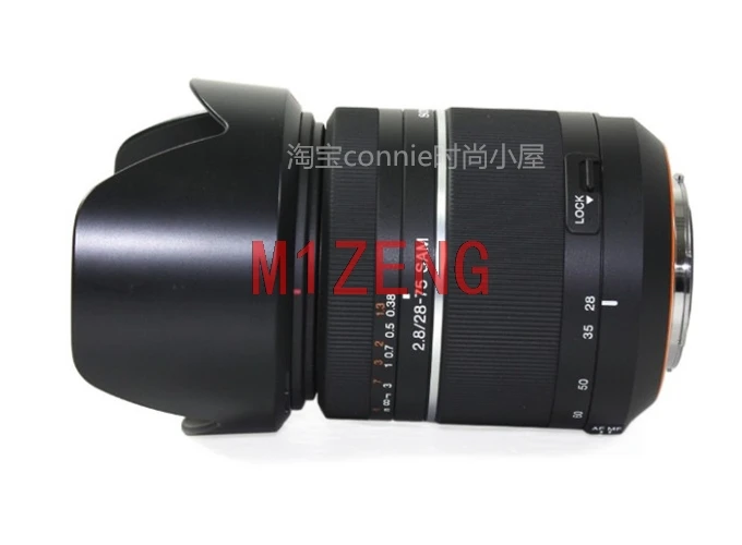 غطاء غطاء لعدسة الكاميرا ، زهرة بتلة عكسي ، حامل سوني مينولتا ، إطار كامل ، 28-75 AF ، F2.8 ، سام ، 67
