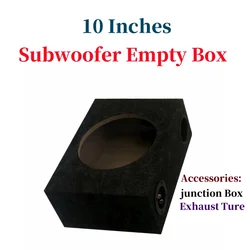 10 Inch Vehicle Ultra-thin Seat Subwoofer Empty Box Aperture 23.3cm,DIY Car Audio Modification,Speaker Drawer,Subwoofer Wood Box
