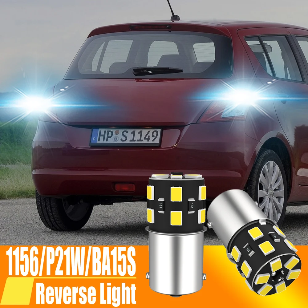 2x LED Reverse Light Lamp P21W BA15S Canbus For Suzuki Swift mk2 mk3 2 3 Alto Baleno Samurai Celerio Ignis Kizashi Liana Wagon R