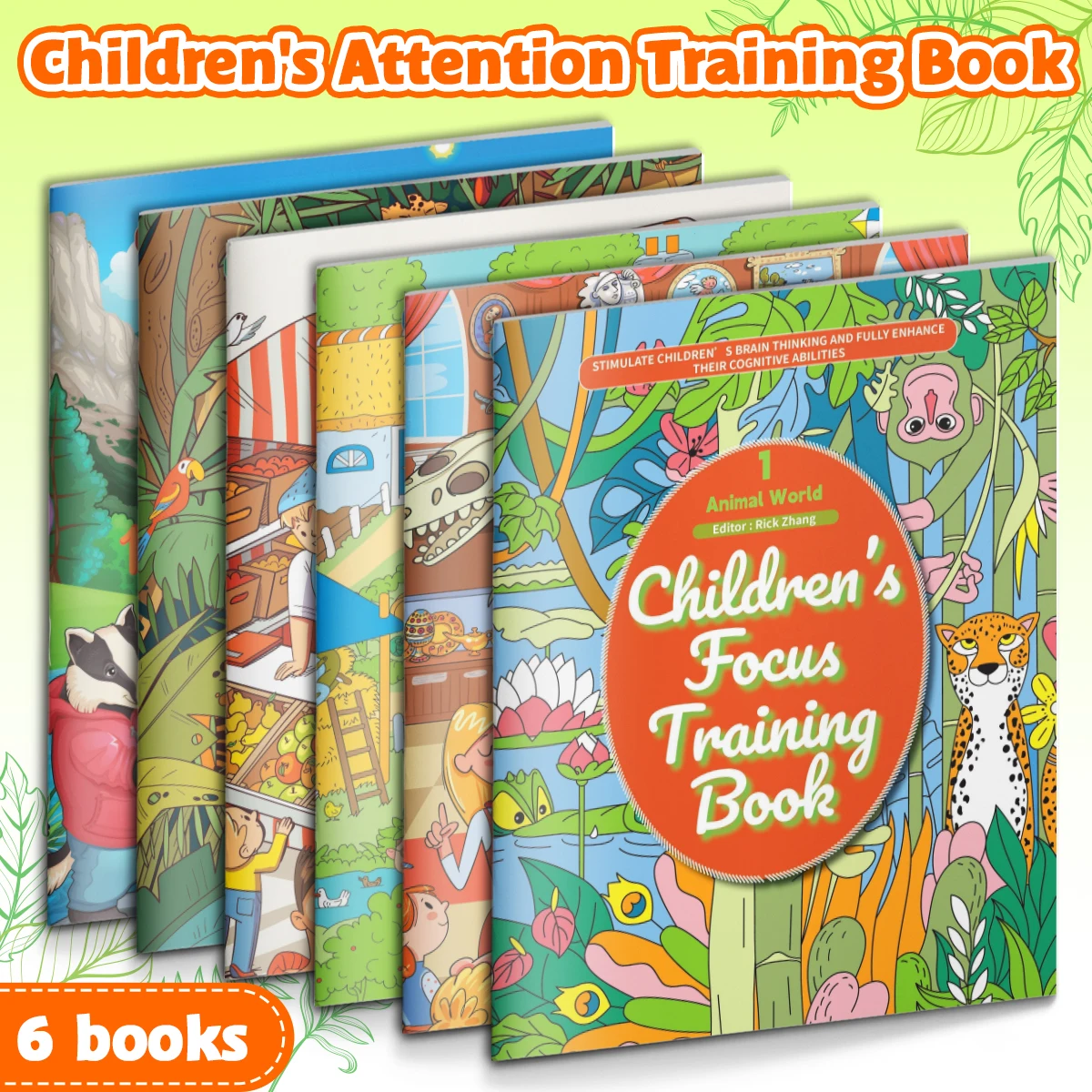 Children Focus Training Series 6 Themes Animal Adventure Fairy Tales Preschool Activity Book Ideal Kids Birthday Gift