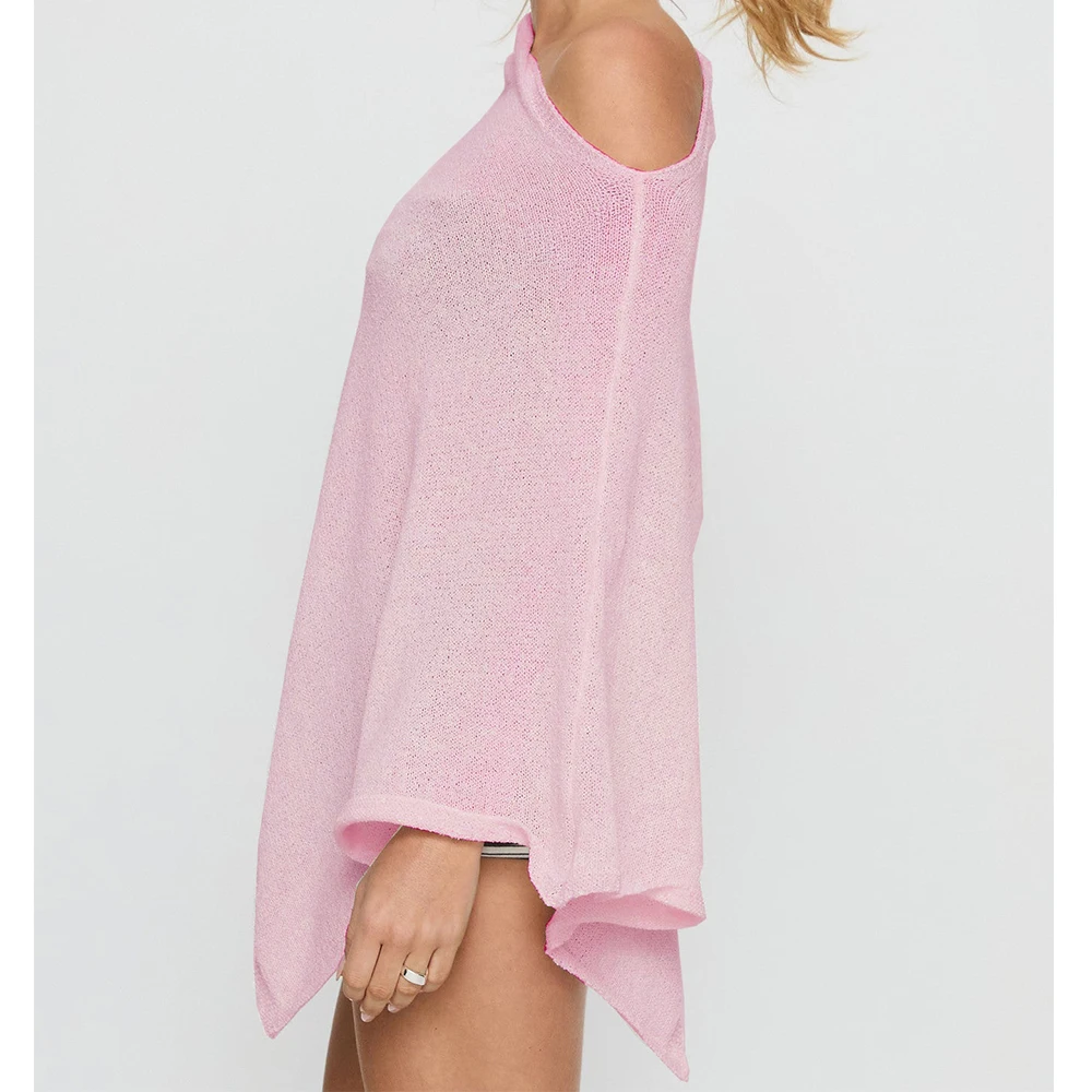 

Женские летние вязаные накидки в стиле бохо y2k, винтажные нерегулярные вязаные укороченные топы, эстетические пуловеры для выхода на выход, пляжные пончо, накидки