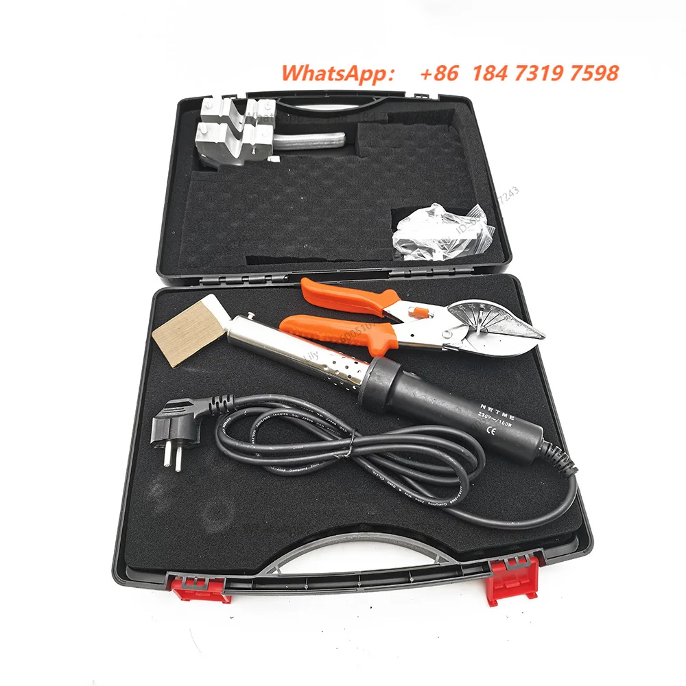 110V/220V PU Round Belt Butt Welding Kit Welder Machine & Scissor & Clamp with Carry Box with Temp Adjustable
