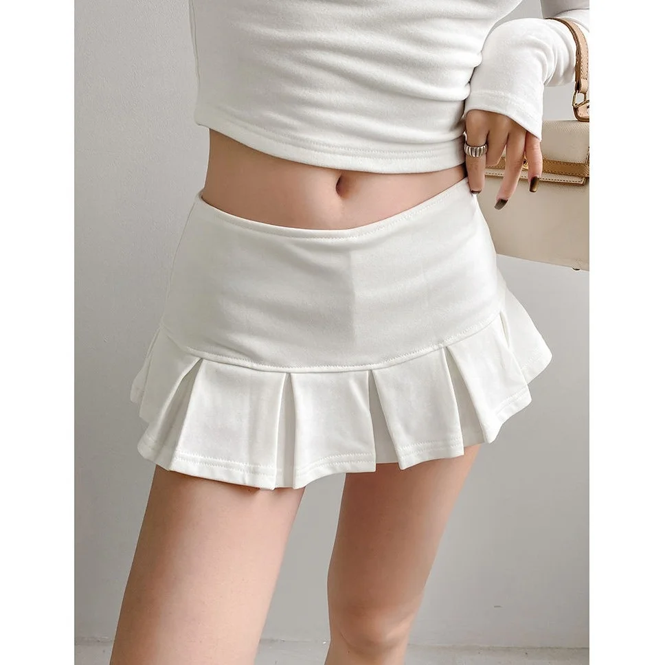 

Сексуальная юбка трапециевидной формы, юбка в клетку с низкой талией, повседневная женская юбка, плиссированная юбка, летняя коллекция