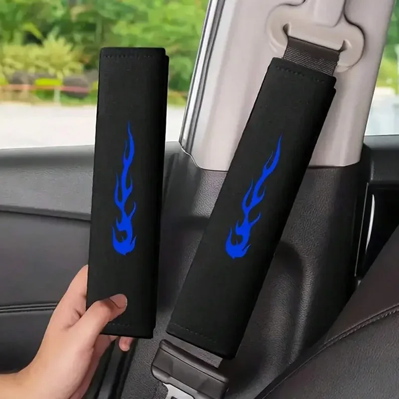 2 Pcs Car Seat Belt Shoulder Pads - Thickened Anti-Choking Protection, Soft Shoulder Pads for Driver and Passenger, Compatible W