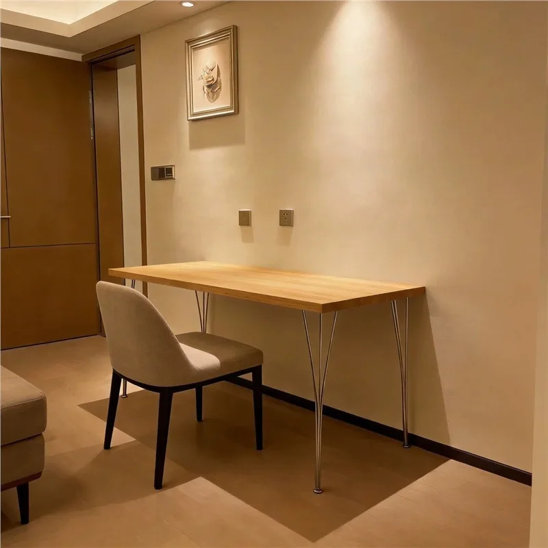 Medieval Bauhaus solid wood desk, household small apartment computer desk