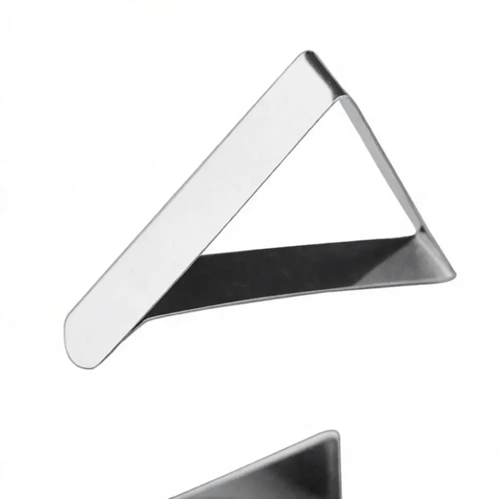 Elegant Stainless Steel Table Cloth Holder Triangle Adjustable Clamp For Picnic Desk Cover Steady Fixing Accessories