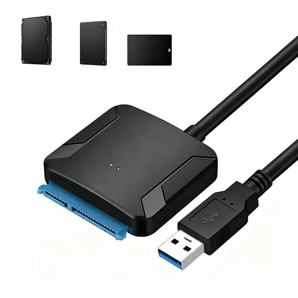 SATA III SATA To USB 3.0 Adapter Cable 12V Power Adapter 2.5/3.5 Inch Compatible Hard Drive Converter Cable Converter